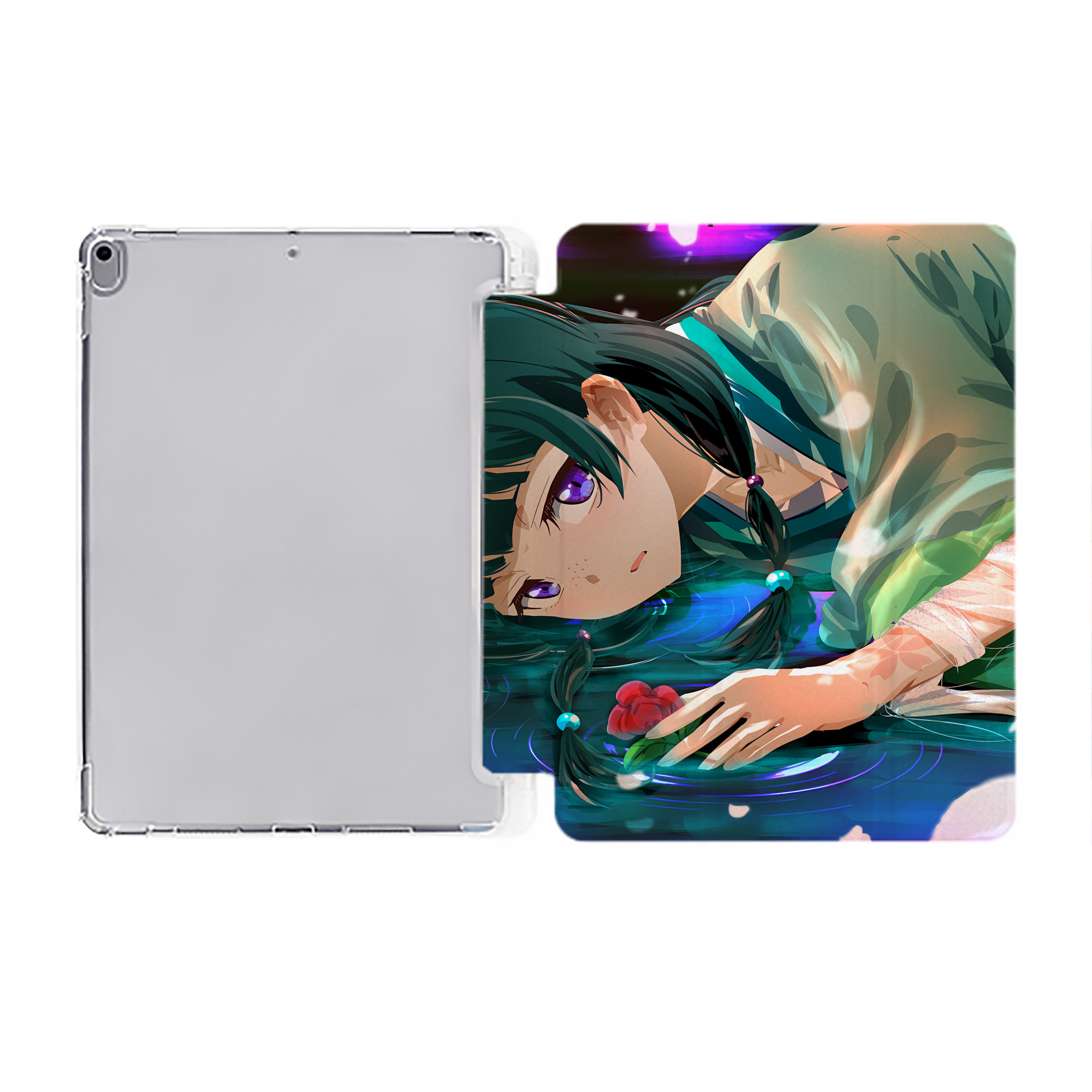 （画像用） 薬屋のひとりごと The Apothecary Diaries IPad ケース ペン収納付き 三つ折りスタンド PUレザー×シリコン 対応機種9.5/10.5/10.9インチ